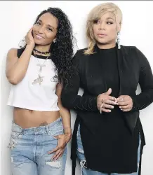  ?? ASSOCIATED PRESS TAYLOR JEWELL/ THE ?? Rozonda (Chilli) Thomas, left, and Tionne (T-Boz) Watkins of TLC have just released their self-titled album, the first since 2013.