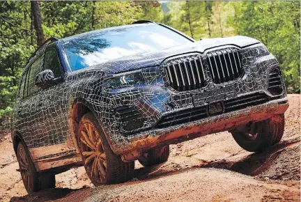  ??  ?? The BMW X7 will extend the German automaker into the full-sized SUV market when official production starts in 2019.