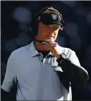  ?? NHAT V. MEYER — STAFF PHOTOGRAPH­ER ?? Coach Jon Gruden’s Raiders need to win their last three games and likely get some help to make the playoffs.