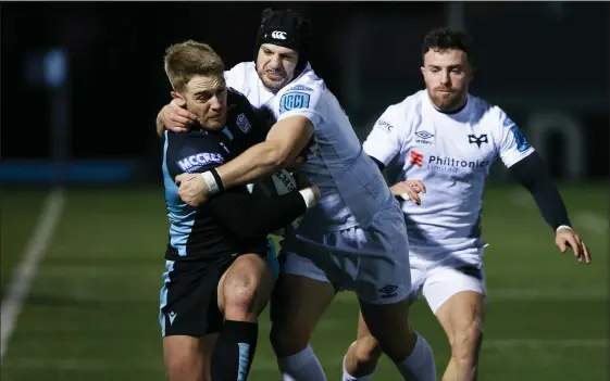  ?? ?? Kyle Steyn believes Glasgow’s 38-19 victory over the Ospreys at Scotstoun shows the team are heading in the right direction