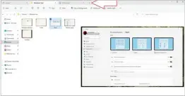  ?? ?? Clicking the plus-sign (+) button (next to the red arrow) adds another File Explorer tab. To the right you can see the File Explorer preview pane in action.