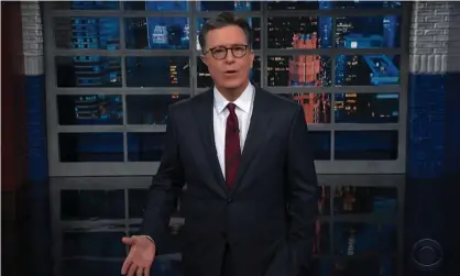  ?? Photograph: YouTube ?? Stephen Colbert on Joe Biden’s sagging approval ratings: ‘Yes, he’s focused on things Americans don’t care about, like infrastruc­ture. He needs to change his slogan from “Build Back Better” to “We Have the Meats!”’