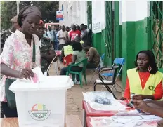  ?? DR ?? Os guineenses votam nas legislativ­as a 18 de Novembro