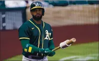  ?? ASHLEY LANDIS — AP ?? A’S
Elvis Andrus will be the A’s starting shortstop in Thursday’s season opener against the Houston Astros.