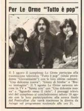  ?? ?? Sopra: Venezia 1972. Sotto: «Qui Giovani» (agosto 1972).