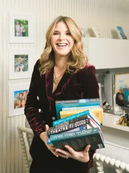  ?? KARSTEN MORAN/THE NEW YORK TIMES ?? “Today” co-host Jenna Bush Hager, seen Dec. 13 in her New York office, has highlighte­d 49 books since 2019 as part of her “Read With Jenna” book club.