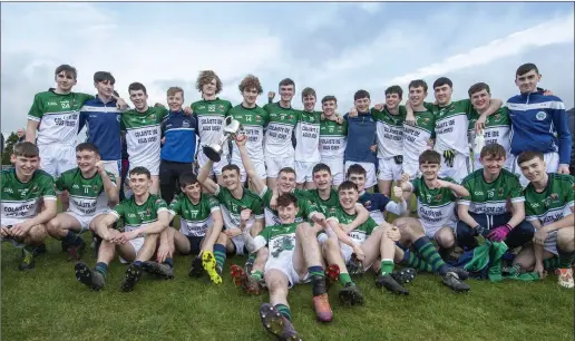  ??  ?? The Coláiste Ide agus Iosef Abbeyfeale team after they won the Munster U-19 ‘C’ Football Championsh­ip (Corn Sheáin Uí Mhurchú) final, beating Gaelcholai­ste Chiarraí in Brosna