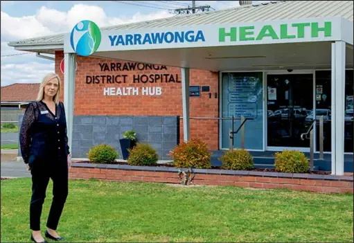  ?? ?? Yarrawonga Health CEO Elaine Mellows said the Community Interlink Service assists many local people to independen­tly live in their own home for as long as possible.