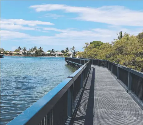  ?? Picture: TWEED SHIRE COUNCIL ?? For a short walk with big views try the Anchorage Boardwalk at Tweed Heads.