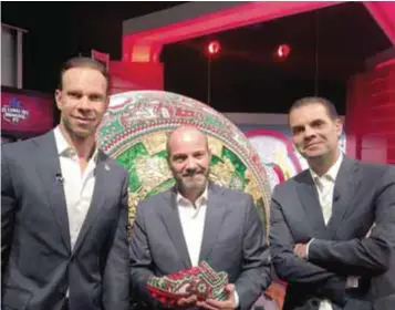  ?? | CORTESÍA ?? Ellos son parte del equipo de Tv Azteca para el Mundial de Rusia 2018.