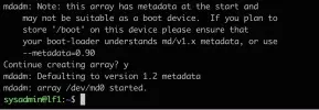  ?? ?? Creating a RAID 1 array to use all four disks to optimise performanc­e.