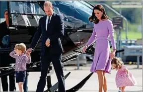  ??  ?? Le couple princier britanniqu­e attend son troisième enfant.