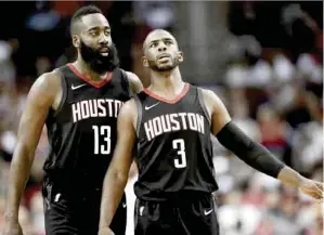  ??  ?? tiene el mejor récord de la NBA gracias a la gran aporte de sus estrellas James Harden y Chris Paul.