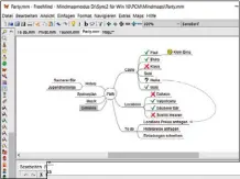  ??  ?? Mindmaps schaffen einen schnellen und dynamische­n Überblick über ein Projekt (hier: Freemind).