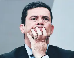  ?? AFP ?? Las filtracion­es de conversaci­ones del exjuez Sergio Moro han golpeado la impecable imagen que sostenía.
