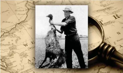  ?? Composite: The Land Newspaper/Getty ?? A victim of the 1932 emu war. Soldiers were deployed to mow down flocks of the flightless birds with machine guns, but proved no match for one of Australia’s national symbols.