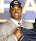  ?? GREGORY BULL/AP ?? The Bears selected Cedric Benson fourth overall in the 2005 draft.