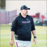  ?? Scott Retzlaff / 12thMan.com ?? Former Texas A&M offensive coordinato­r Noel Mazzone has been hired as an analyst by UConn.