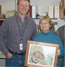  ?? PROVIDED PHOTOS ?? LEFT: arbara E. Brown with Bruce D. Patterson, who named a Peruvian forest rodent (pictured) in her honor.