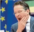  ?? Foto: dpa ?? Jeroen Dijsselblo­em hat sich in die Bre douille gequatscht.