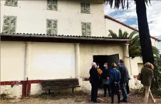  ?? (Photos M. D.) ?? Seul le jardin devrait rester au numéro  de la route de Nice après travaux.