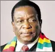  ?? BILD: HUTCHINGS ?? StIht in dIr Kritik: EmmIrson Mnangagwa