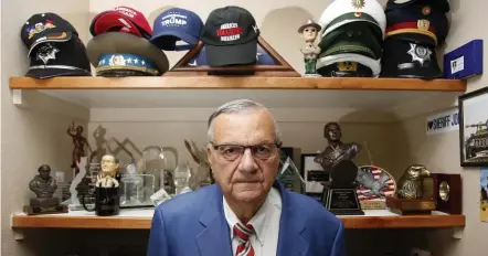  ?? AP ?? BACK AGAIN: Former Maricopa County Sheriff Joe Arpaio, ousted in 2016, is running again for his former job at age 88.