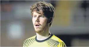  ?? Picture: SNS. ?? Joe McGovern will be missing for Cowdenbeat­h today.