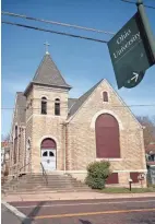  ?? ?? Mount Zion Baptist Church in Athens as seen Thursday. The church was founded more than 100 years ago by former slaves. The Mount Zion Black Cultural Center is restoring the building.