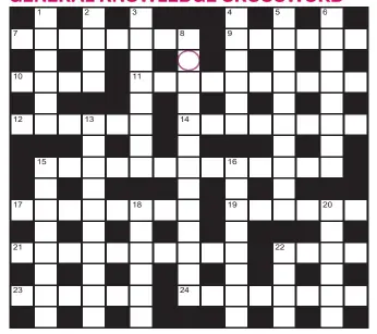  ??  ?? PlAy our accumulato­r game! every day this week, solve the crossword to find the letter in the pink circle. On Friday, we’ll provide instructio­ns to submit your five-letter word for your chance to win a luxury Cross pen. uK residents aged 18+, excl ni. terms apply. entries cost 50p.