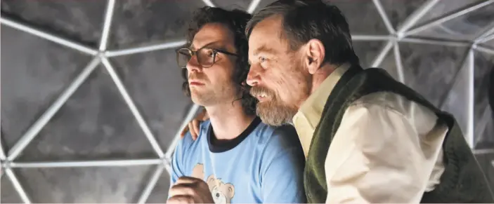  ?? Sony Pictures Classics photos ?? Kyle Mooney stars in “Brigsby Bear.” The idea for the film came from Mooney’s collection of often-obscure children’s shows on VHS tape. Kyle Mooney is James and Mark Hamill is his father, Ted, in “Brigsby Bear,” which Mooney co-wrote. Mooney’s “SNL”...