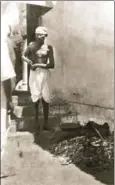  ?? ALAMY STOCK PHOTO ?? Mahatma Gandhi at Maganwadi in Wardha, Maharashtr­a, 1936
