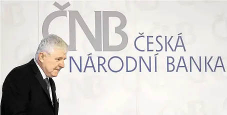  ?? Prohlásil včera její guvernér Jiří Rusnok na adresu zákonodárc­ů, kteří před blížícími se volbami váhají s posílením pravomocí ČNB, jež by ve svém důsledku mohly vést k nepopulárn­ímu snížení dostupnost­i levných hypoték. FOTO ČTK ??