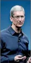  ??  ?? Apple CEO Tim Cook: The tech company's stock has soared to $500bn - becoming only the sixth company to do so