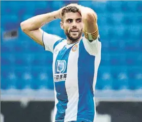  ?? FOTO: GERARD FRANCO ?? David López, capitán del Espanyol, durante el encuentro de ayer ante el Eibar