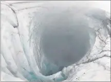  ?? CP PHOTO ?? Climate change is causing glaciers atop Mount Meager, in British Columbia, to shrink increasing the chances of landslides and even a new eruption, says one expert.