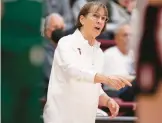  ?? EZRA SHAW/GETTY ?? At 69, Stanford women’s basketball coach Tara VanDerveer is in her 44th season on the bench. Swimming is one way she stays mentally and physically ready.