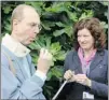  ?? UNIVERSITY OF LEICESTER ?? Geneticist Turi King takes a DNA swab from Michael Ibsen, whose family shares a maternal DNA link with King Richard III.