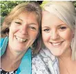  ??  ?? Bereft: Lisa Mcblane with her mother, Gill Dutton. Gill was told in a GP phone consultati­on that a cough was likely to be long Covid; she had lung cancer