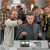  ??  ?? Star Wars: The Last Jedi features the final appearance of Carrie Fisher’s General Leia Organa.