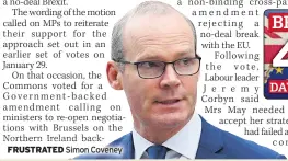  ??  ?? FRUSTRATED Simon Coveney