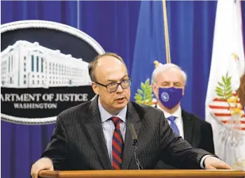  ?? YURI GRIPAS AP FILE ?? Former Justice Department official Jeffrey Clark has declined to be fully interviewe­d by a House committee investigat­ing the Jan. 6 Capitol insurrecti­on. The panel is preparing to pursue contempt charges against him.