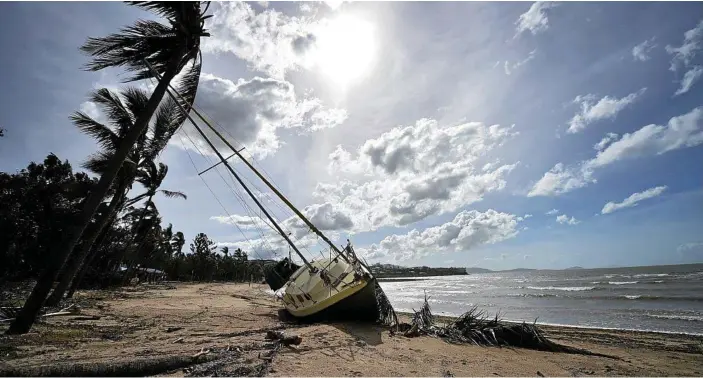  ?? PHOTO: ALIX SWEENEY ?? WRATH: Cyclone Debbie tore through the state in March this year leaving havoc in her wake.