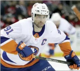  ?? ASSOCIATED PRESS FILE ?? New York Islanders center John Tavares skates against the Devils in Newark, N.J.