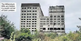  ??  ?? The Millennium Mills are hidden in a quiet corner of East London