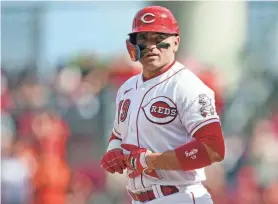  ?? AP ?? Joey Votto has finally found work. The former NL MVP for the Reds says he has agreed to a minor league contract with his hometown Toronto Blue Jays. Votto, 40, became a free agent after the end of a $251.5 million, 12-year contract.