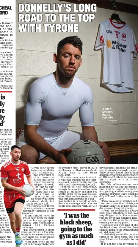  ?? SPORTSFILE ?? Leader: Tyrone’s Mattie Donnelly