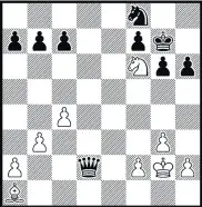  ??  ?? B. White to play. Black has a big material advantage but is about to lose it. How?
