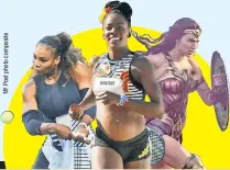  ??  ?? Serena Williams (from left), Alysia Montaño and actress Gal Gadot have all made headlines as strong pregnant women.