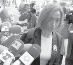  ?? Foto: CSN-Archiv ?? Die Sozialisti­n Carme Chacón wähnt in einem Nachbarsch­aftstreit eine politische Verfolgung.